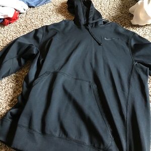 Solid black Nike hoodie