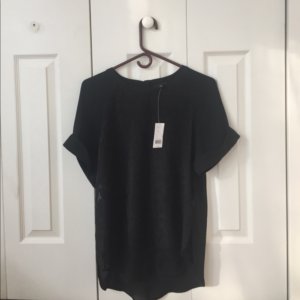 Banana Republic NWT Sheer Black Blouse