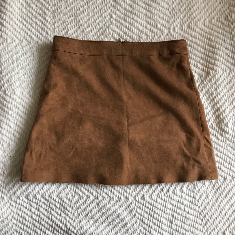 Brown Suede Skirt