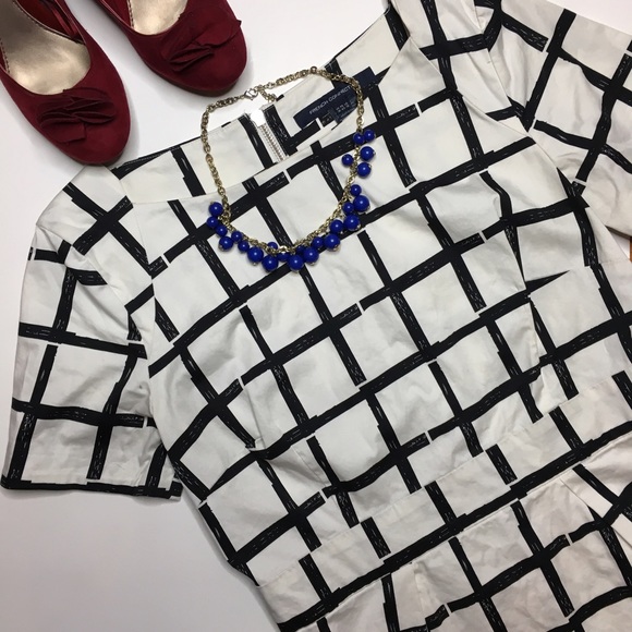 French Connection Dresses & Skirts - French Connection Black and White Checkered Dress