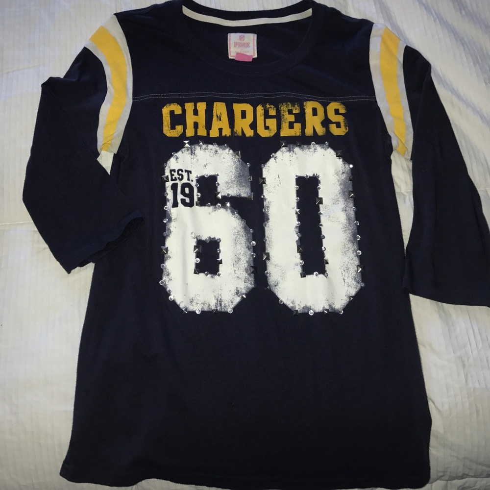 Victoria's Secret PINK chargers bling top