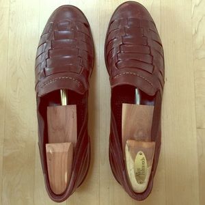 Bragano weaved leather loafers size 11.5 M
