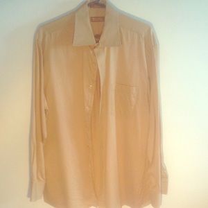 Men's Michael Kors dress shirt beige 17 34/35