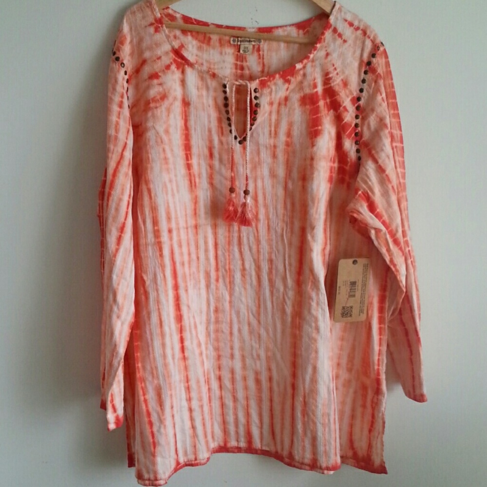 New RUFF HEWN PLUS VINTAGE BLOUSE org$69