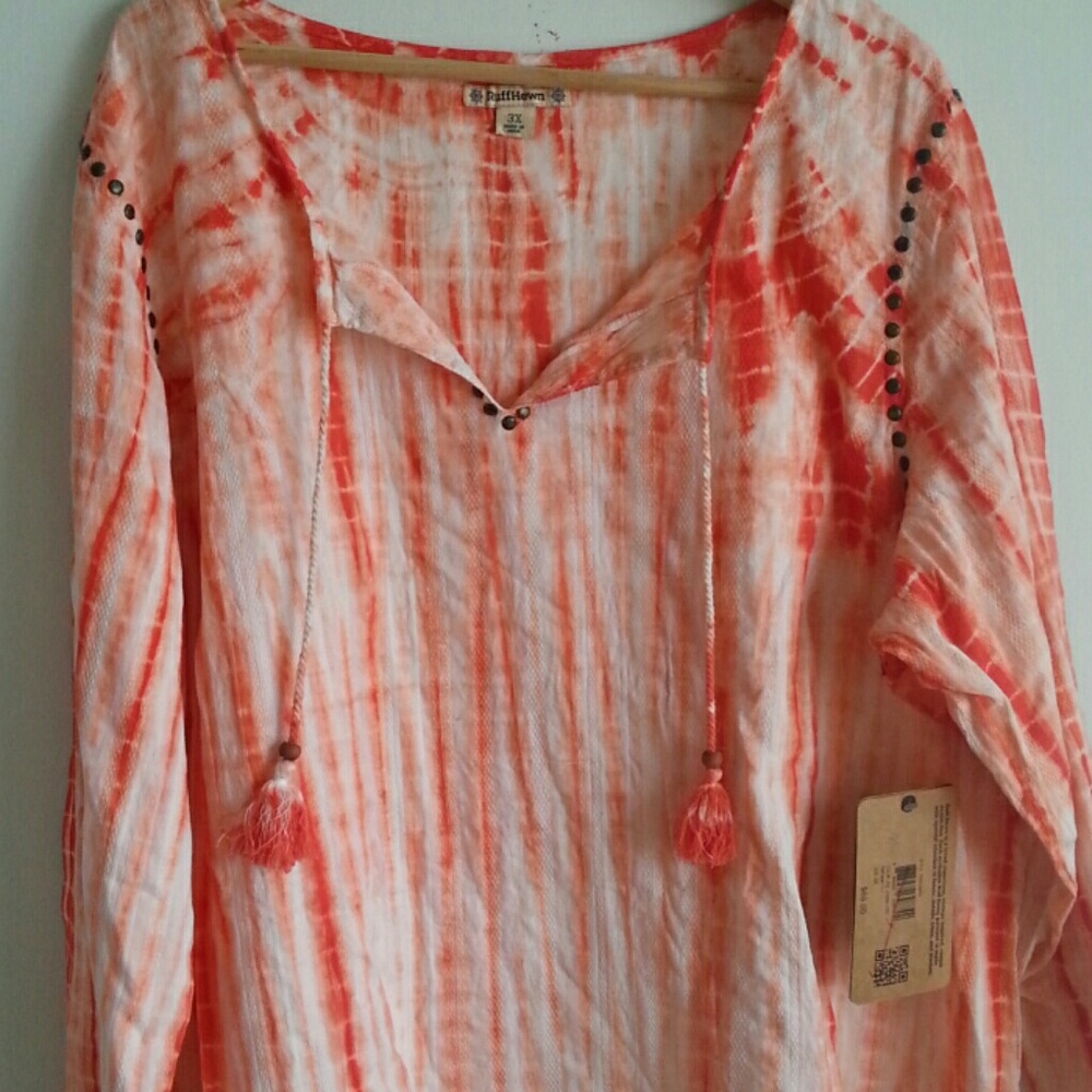 New RUFF HEWN PLUS VINTAGE BLOUSE org$69 - Picture 3 of 5