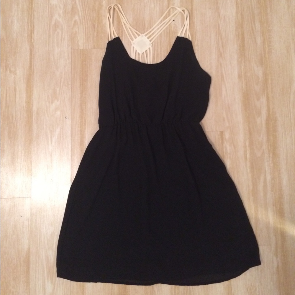 {San Joy} Black summer dress