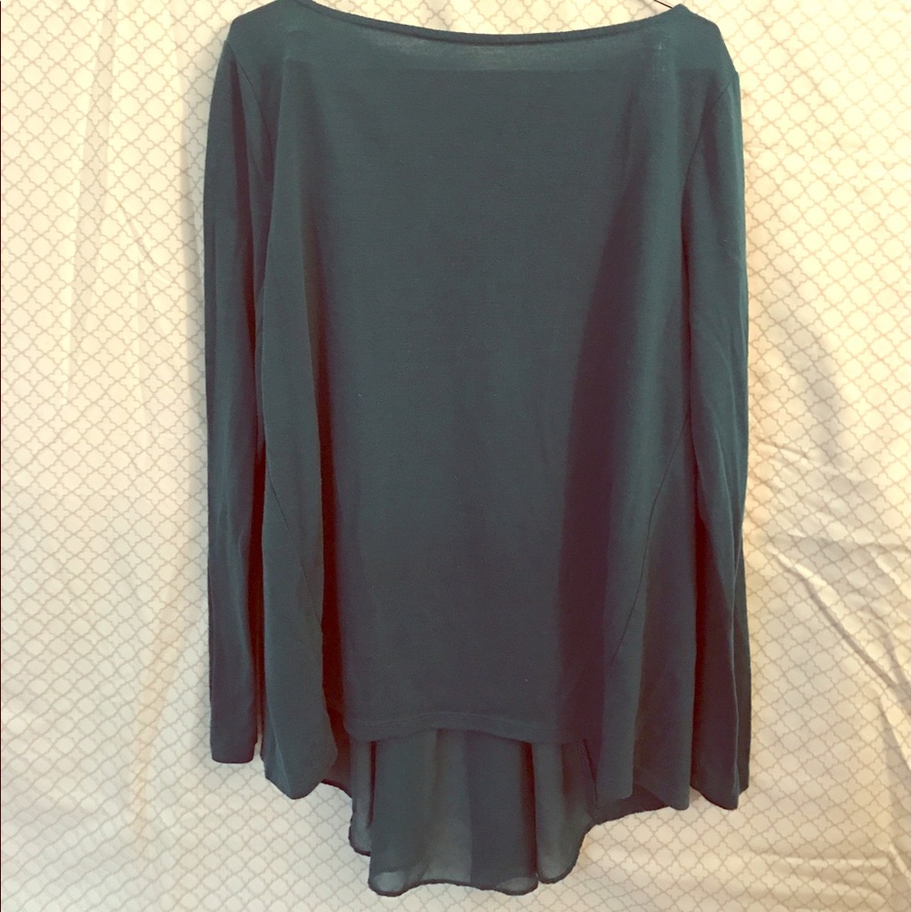 Emerald High-Low Knit Top