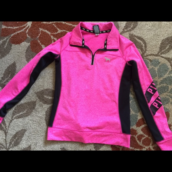 PINK Victoria's Secret Tops - Victoria's Secret half zip hoodie