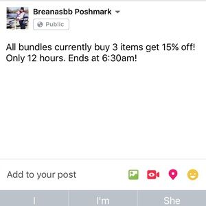 Bundle discount!!!!!🎀❤️🙋🏼