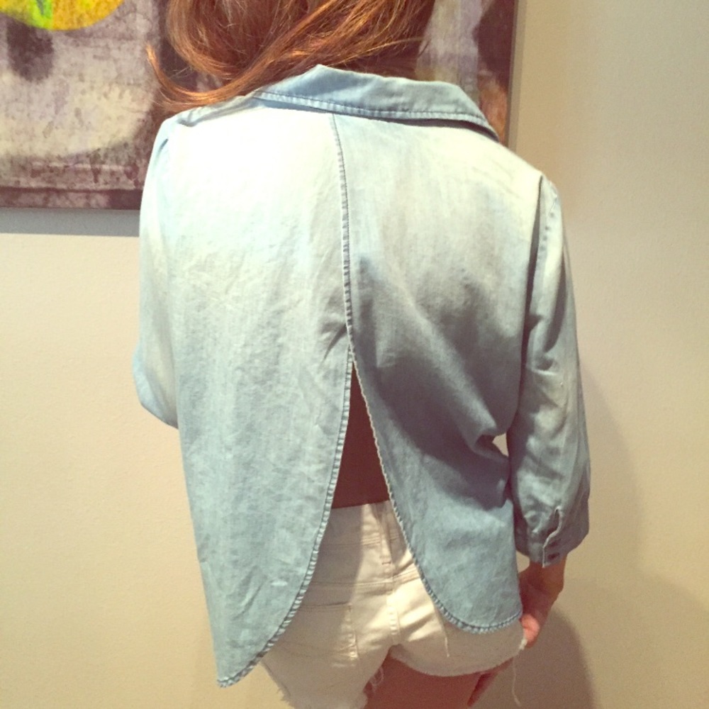 Denim top