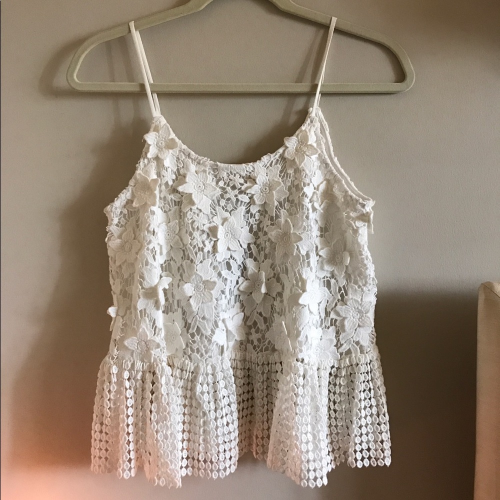 White Flower Tank
