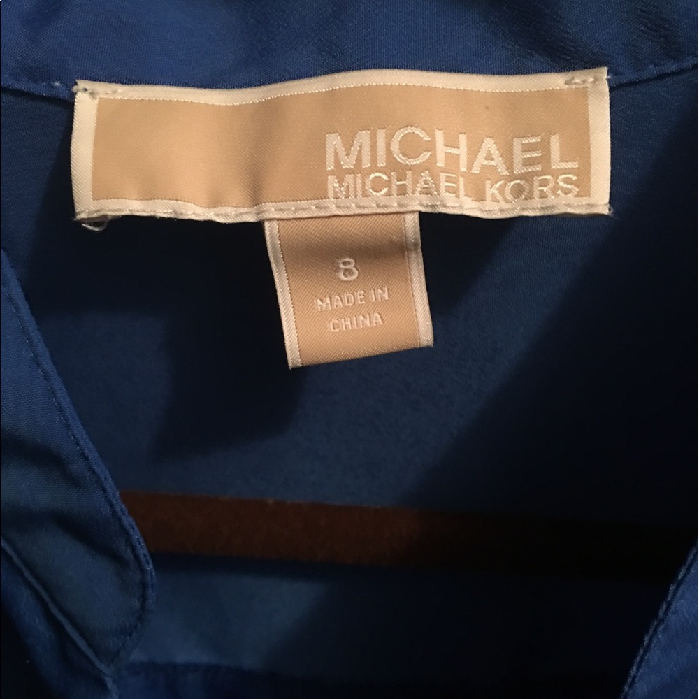 Michael Kors blouse with zipper pockets