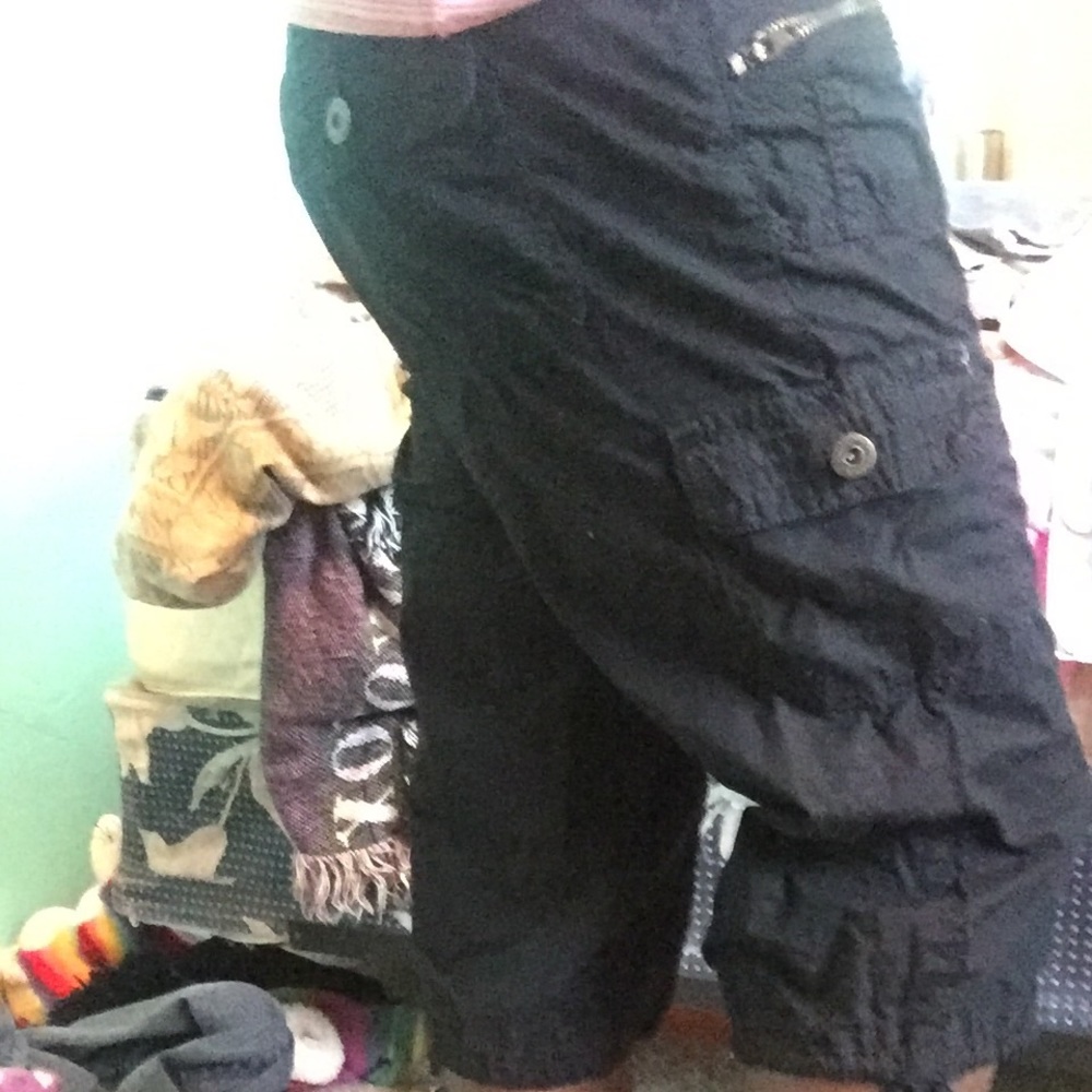 Cute Black Cargo Shorts