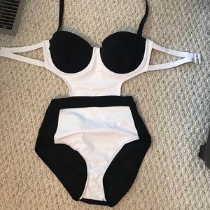 NWT asos cut out one piece