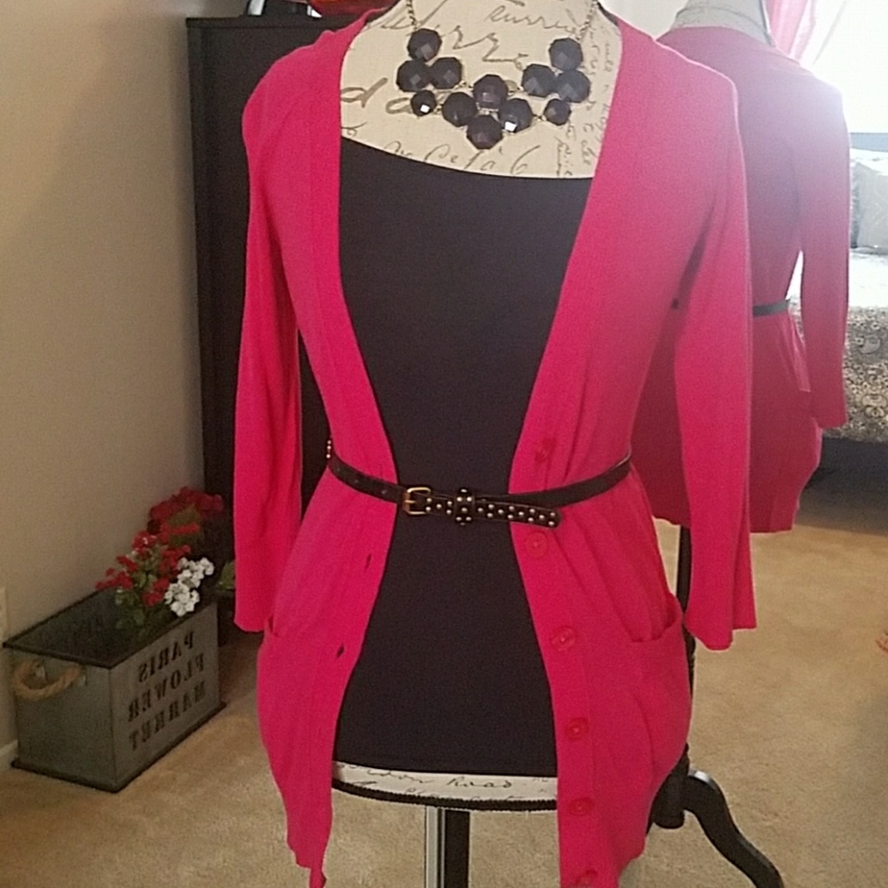 💗 Fuschia Cardigan