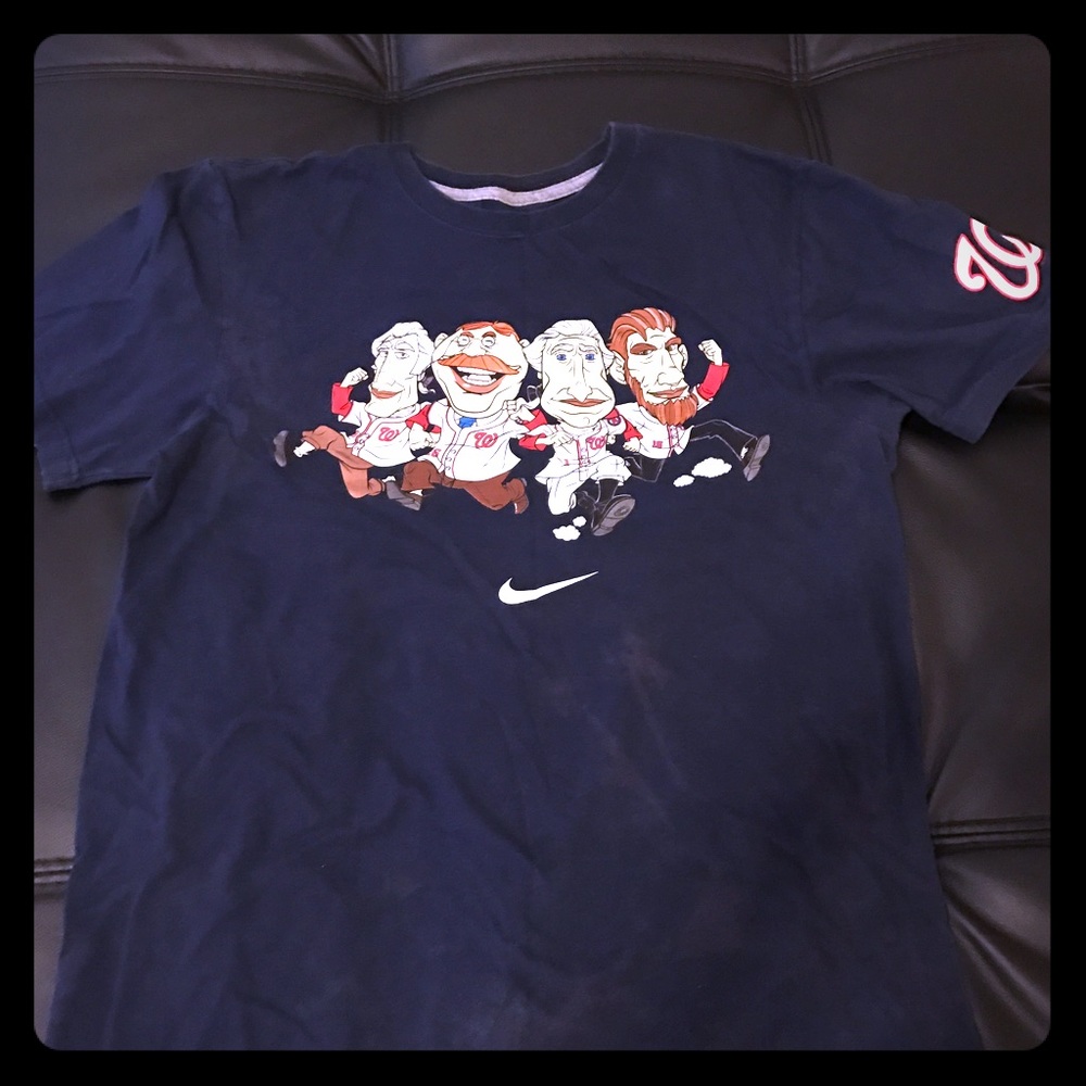 Men's Nationals Founding Fathers Tshirt Sz L