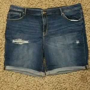 Distressed Ava & Viv Denim Shorts