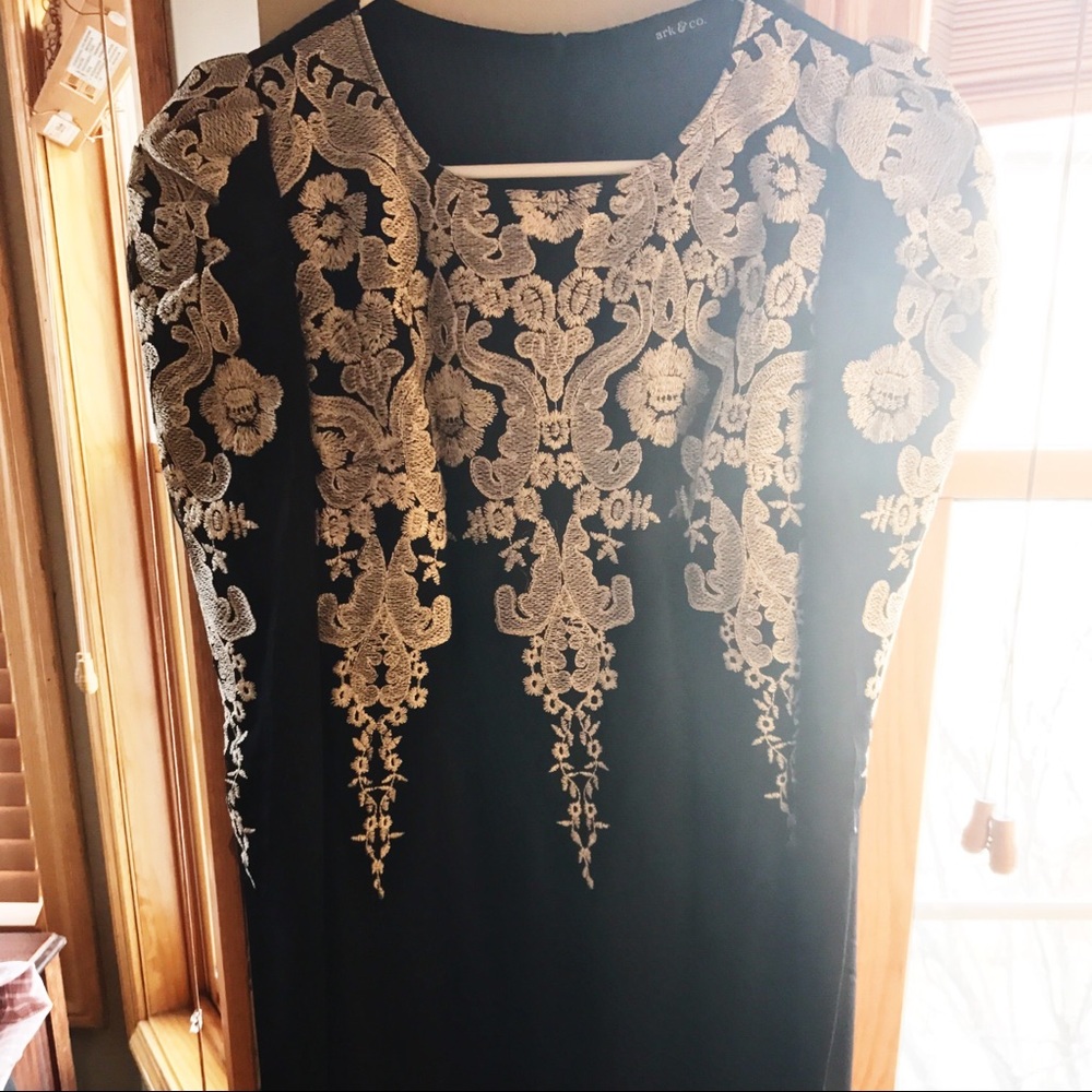 Long Sleeve Embroidered Dress