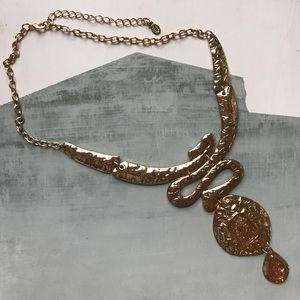 Amber Gold Necklace