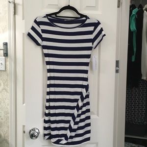 Navy and white striped Summer dress