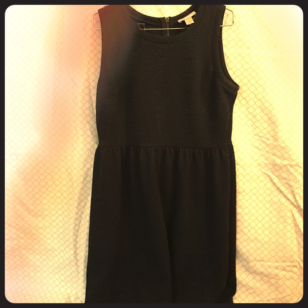 Cotton Snake Print Navy and Black Dress