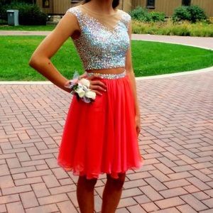 LAST OFFER Peachy Homecoming dress