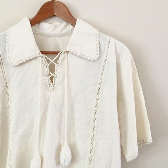 Vintage Tops - ’70s / Santa Cruz Lace Up