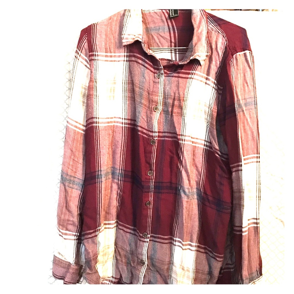 Soft Mauve Plaid Shirt