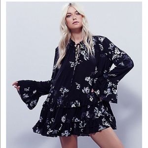 Free People Black Clover Field Tunic