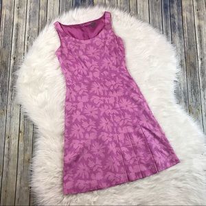 Ann Taylor Dresses - Ann Taylor Pink Floral Silk Pleated Sheath Dress Ann Taylor Dresses - Ann Taylor Pink Floral Silk Pleated Sheath Dress