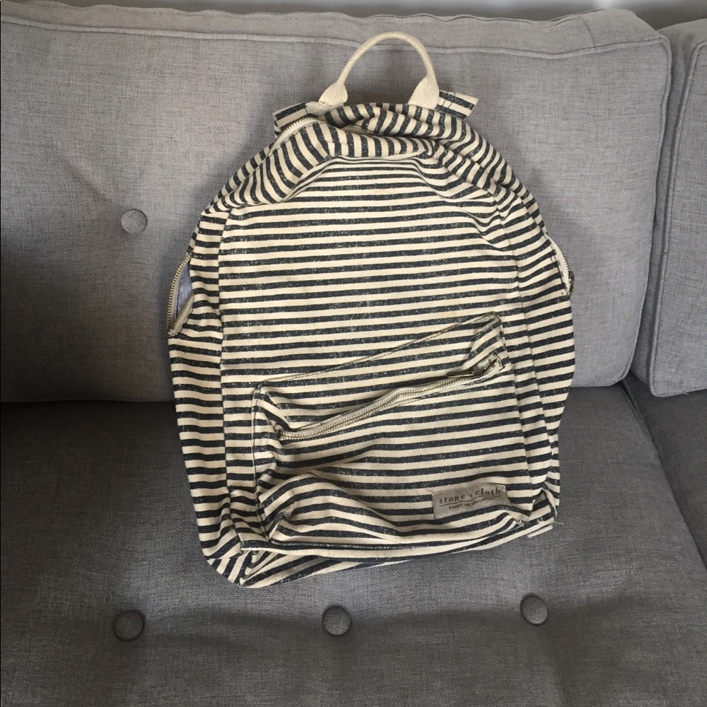 Stone and cloth backpack