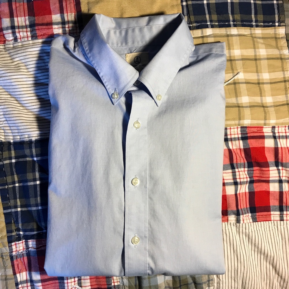 💥SALE! Lands End Boys No-Iron Oxford Cotton Shirt