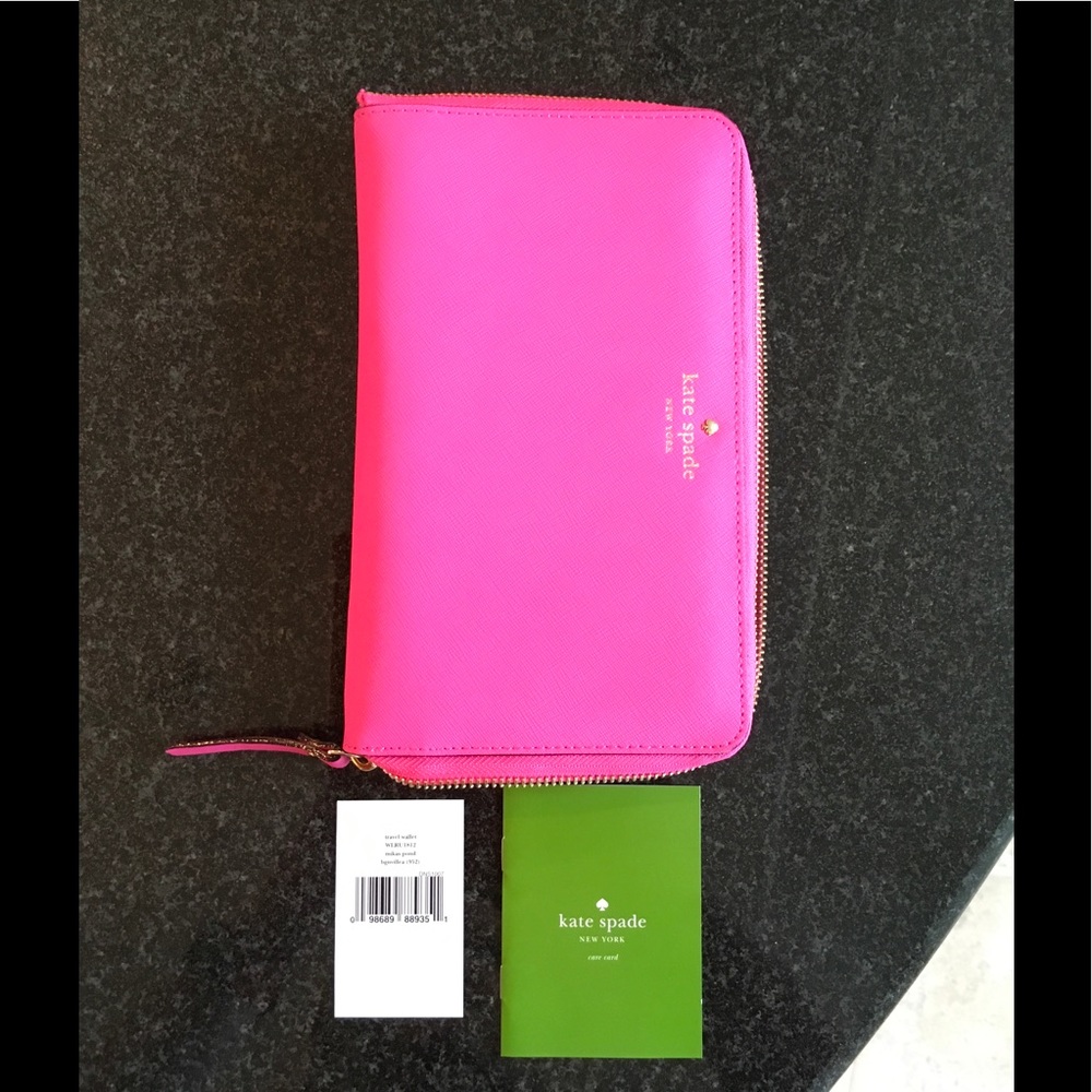 New w/Tags NWT Kate Spade Mikas Pond Travel Wallet