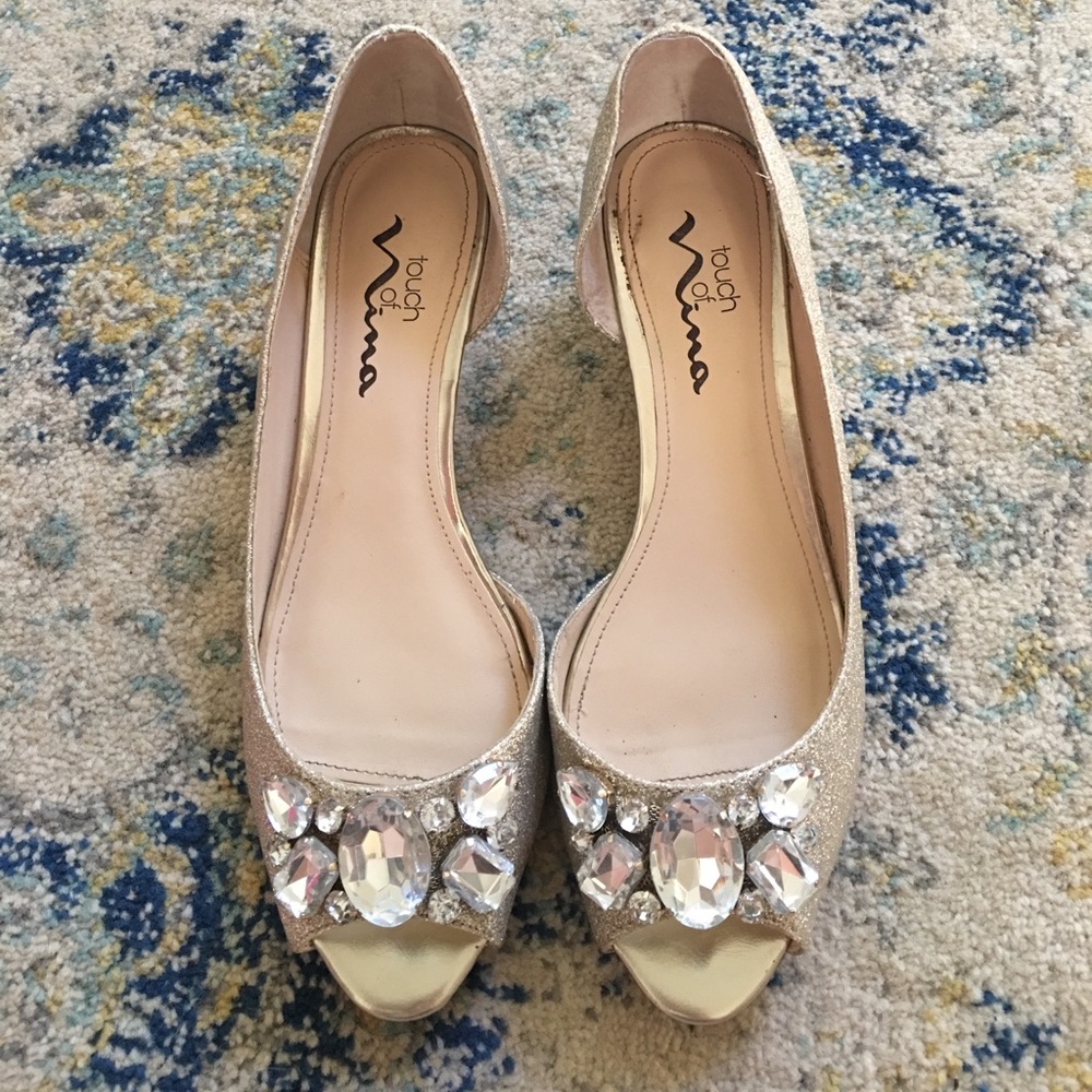 David's Bridal Reeta shoes by Touch of Nina