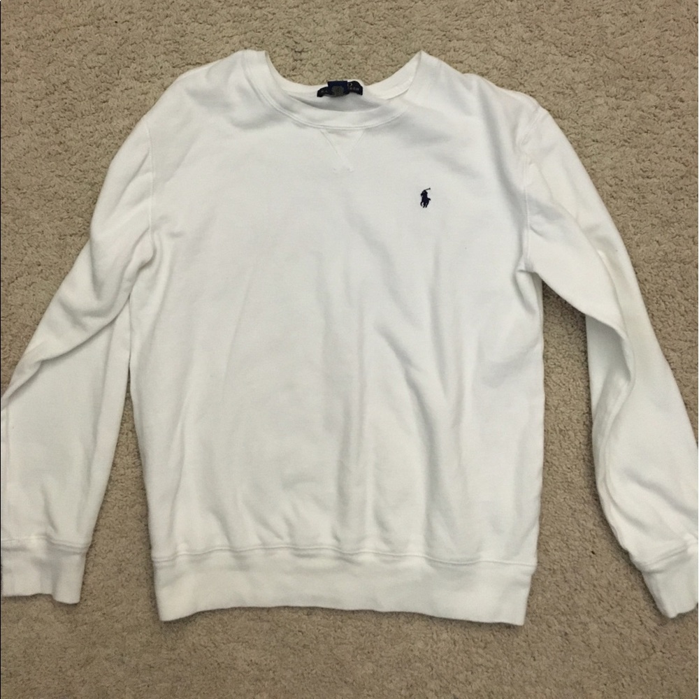 White Long Sleeve Ralph Lauren Polo