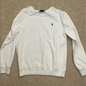 White Long Sleeve Ralph Lauren Polo