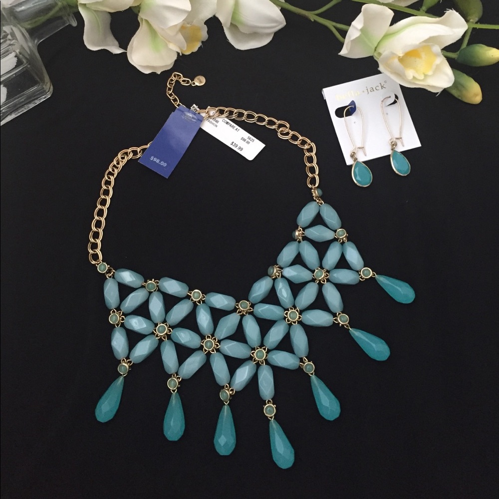 💙NWT:  Bella: Necklace and earrings.