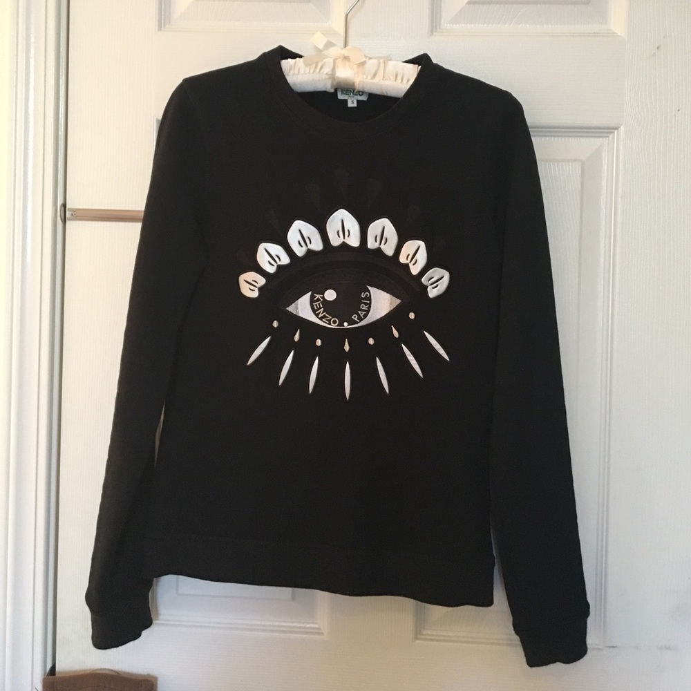 Kenzo black "eye" sweatshirt, size s