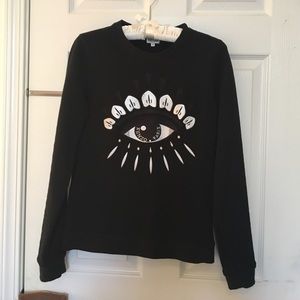 Kenzo black "eye" sweatshirt, size s