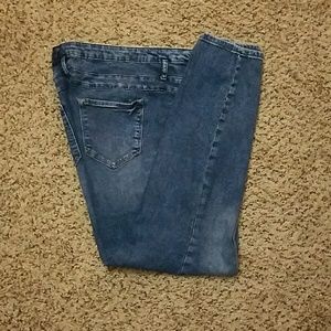 High Waisted Plus Size Skinny Jeans