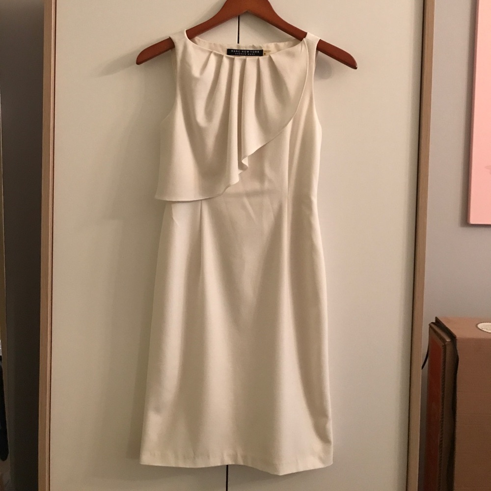 Andrew Marc White Sleeveless Dress