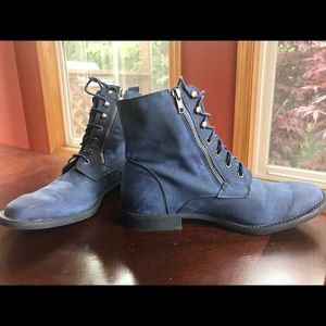 BLUE COMBAT BOOTS💙