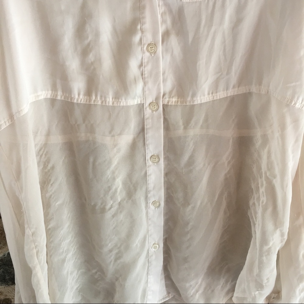 Free People sheer button down - Picture 3 of 6