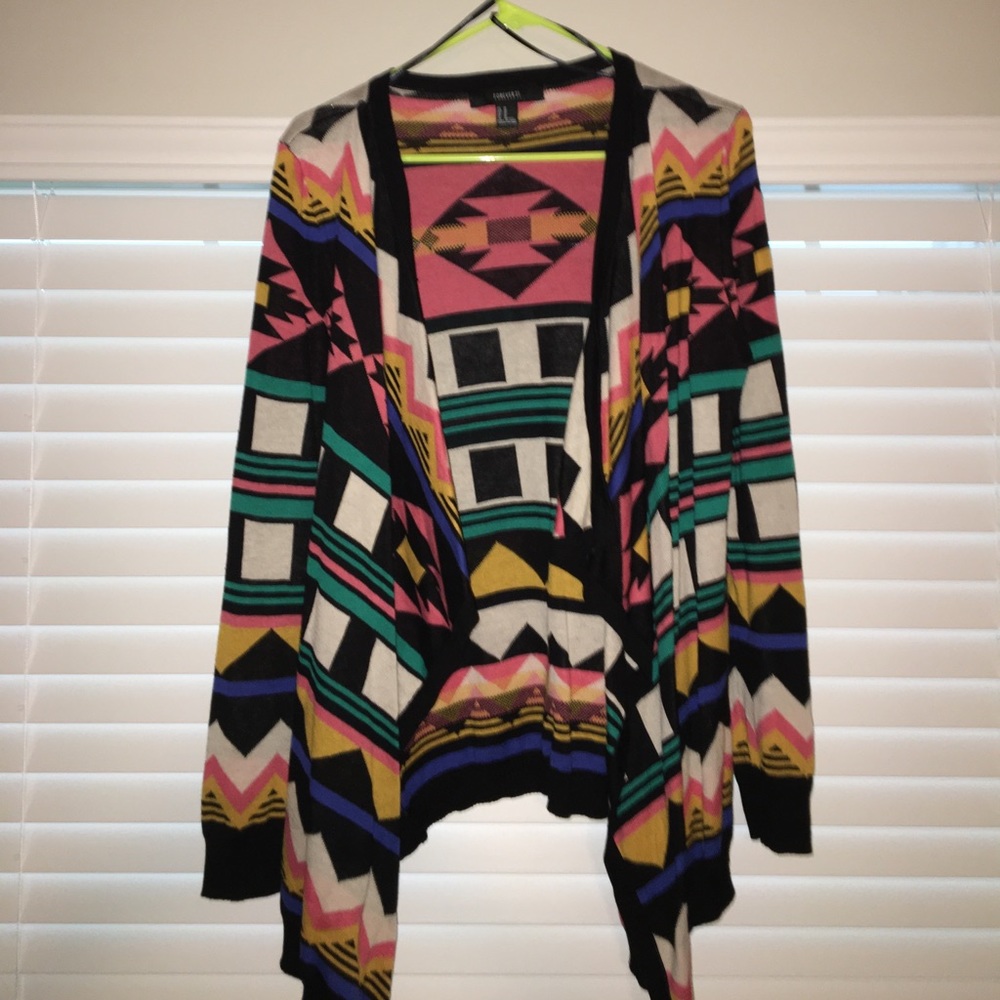 Aztec Print Sweater Forever 21