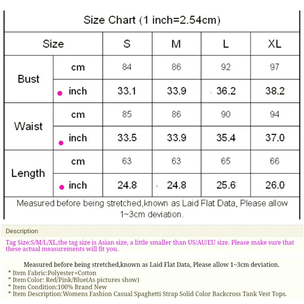 💕HP💕NEW💕  BLUE SPGHETTI STRAP BACK CRSS TOP - Picture 4 of 7