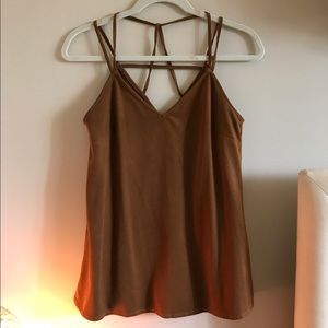 Brown Suede Tank