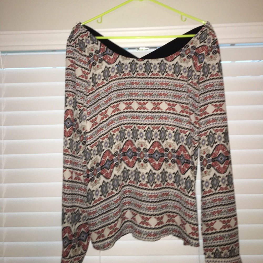 Charlotte Russe Aztec Print Shirt