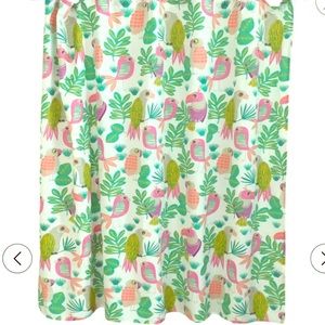 Parakeet shower curtain