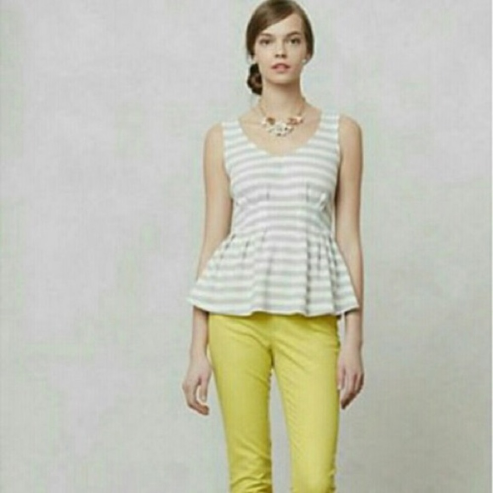 SOLD ✨ anthropologie Peplum Top - Picture 1 of 6