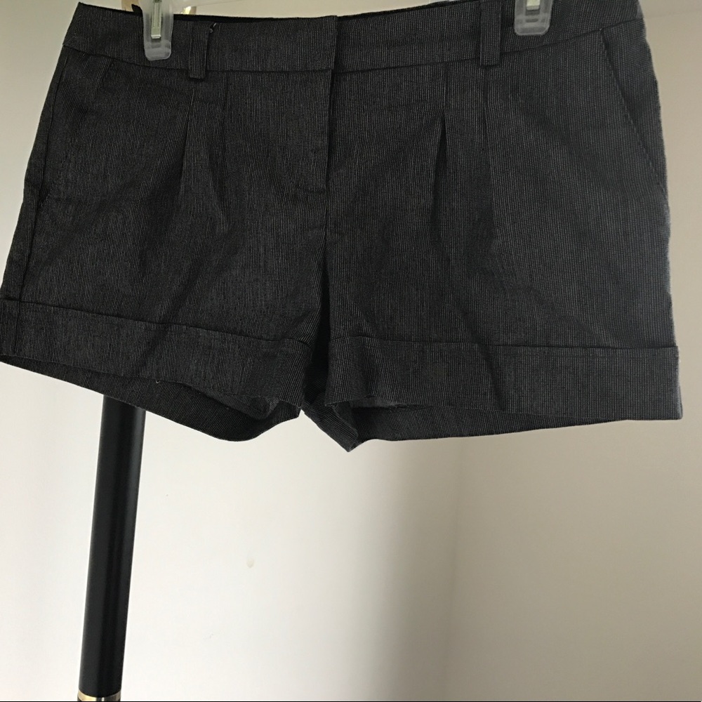 Black and white shorts